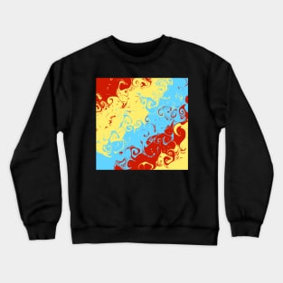 Colorful Twirling effect Crewneck Sweatshirt